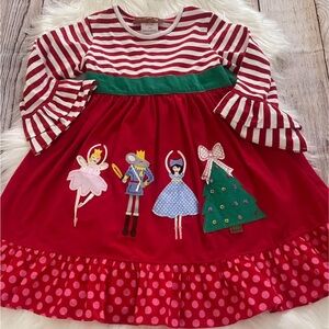 Girls boutique Millie Jay Nutcracker Christmas dress size 4